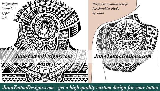 polynesian samoan tattoo arm shoulder blade by juno tattoo designs