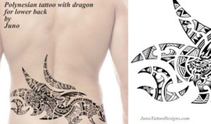 polynesian samoan tattoo, polynesian dragon tattoo, lower back tattoo male, junotattoodesigns, tattoo template, tattoo stencil, tribal tattoo