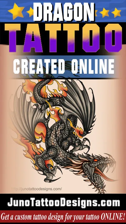 custom dragon tattoo design