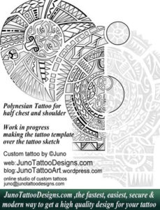 Polynesian tattoo template, juno tattoo designs