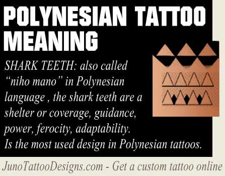 polynesian shark teeth tattoo meaning