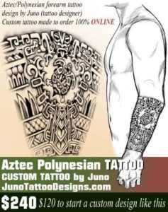 aztec tattoo, polynesian tattoo, juno tattoo designs