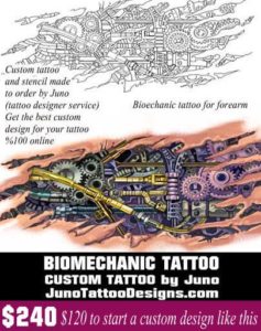 biomechanic forearm tattoo, juno tattoo designs, tattoo template