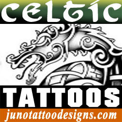 celtic and irish tattoos created by the tattoo artist Juno
