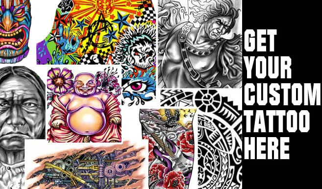 Custom tattoo design samples in all styles
