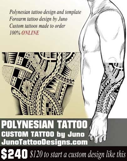 Tribal Tattoo Design Forearm - Under Asia