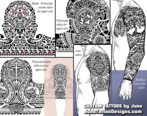 haida polynesian aztec tribal tattoo, juno tattoo designs