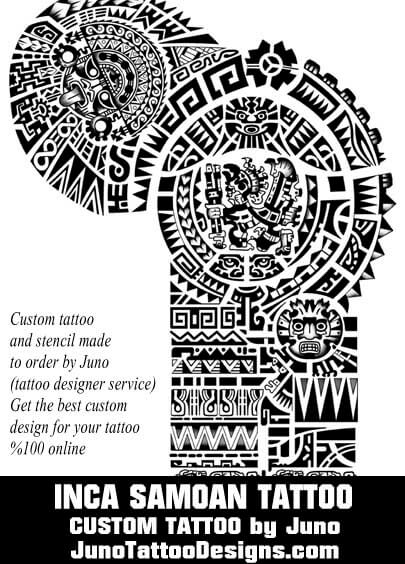 Inca Peruvian Aztec Taino Tattoos Made To Order 100 Online