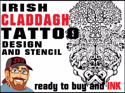 link to the irish claddagh tattoo design on sale