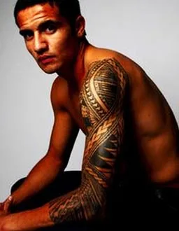 Photo of the Tim Cahill's tattoos