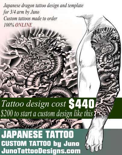 Asian Dragon Tattoo And Template By Juno Get A Similar Tattoo Now