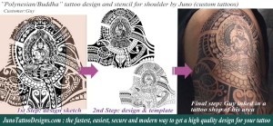 polynesian tattoo shoulder - customer inked
