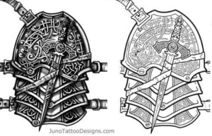 armor tattoo, celtic knot tattoo, chest tattoo, celtic tattoo, juno tattoo designs, tattoo template