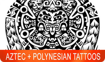 mexican aztec tattoos designs