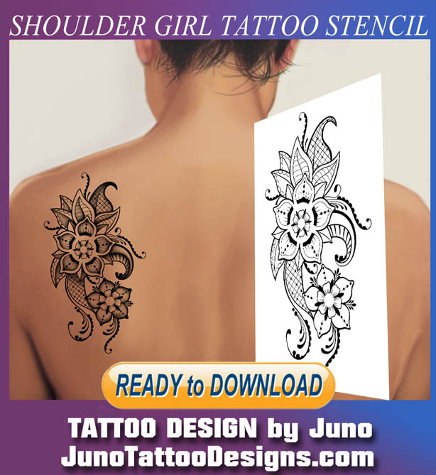 Shoulder Tattoo Stencil Designs For Men - tattoo design