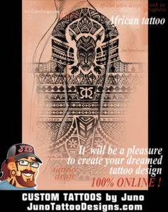 african tattoo, tattoo design, Juno Tattoo Designs