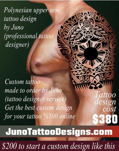 Polynesian Upper Arm Tattoos Get Your Custom Tattoo Online