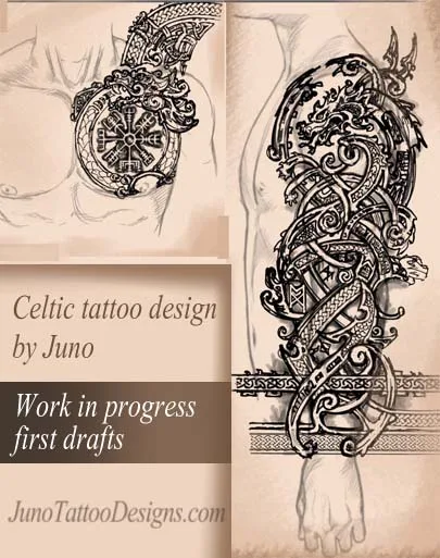 viking celtic sleeve tattoo
