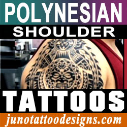polynesian tattoos for shoulder created by the tattoo designer Juno