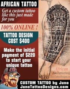 african tattoo, how does much a tattoo cost, male tattoo, create your tattoo, online tattoos, JunoTattooDesigns