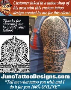 Polynesian Dwayne Johnson tattoo, JunoTattooDesigns