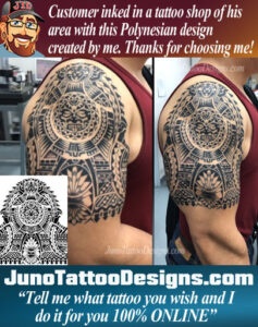 The Rock tattoo, Polynesian tattoo stencil, JunoTattooDesigns