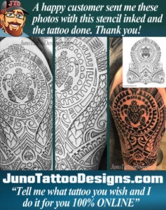Polynesian tattoo stencil, Samoan tattoo, create your tattoo online, JunoTattooDesigns