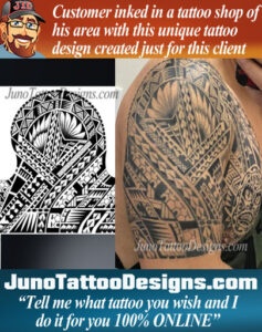 Polynesian tattoo, The Rock tattoo, Dwayne Johnson tattoo, JunoTattooDesigns, male tattoo samoan