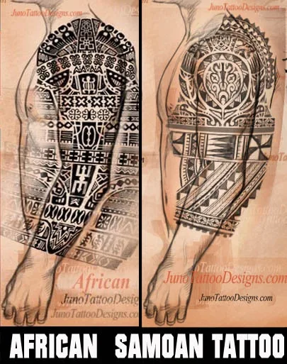 African Samoan tattoo designs