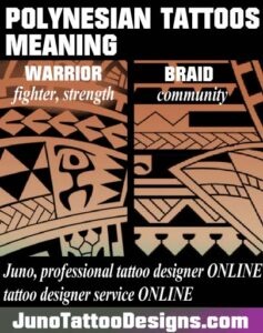 polynesian tattoo meaning, warrior tattoo, braid cord tattoo meaning