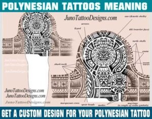 polynesian Dwayne Johnson tattoo symbols meaning by Junop tattoo designer