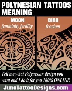 polynesian tattoos meaning, polynesian moon tattoo meaning, bird tattoo