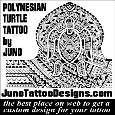 polynesian turtle tattoo for shoulder