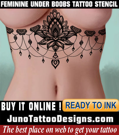 I ordered temporary underboob tattoos and I love how it looks