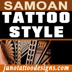 polynesian samoan style tattoo samples and characteristics