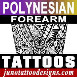 polynesian samoan forearm tattoos by Juno tattoo artist