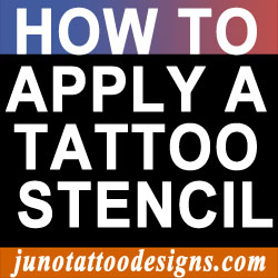 how to apply a tattoo stencil template