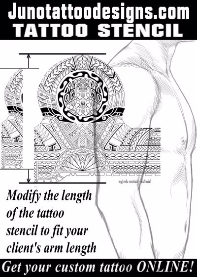 sleeve tattoo stencil