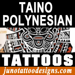 taino polynesian tattoos created by Juno tattoo designer of junotattoodesigns.com