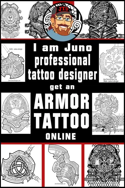 armor tattoo designs by junotattoodesigns.com