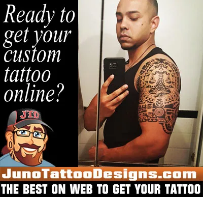 custom marquesan tattoo design