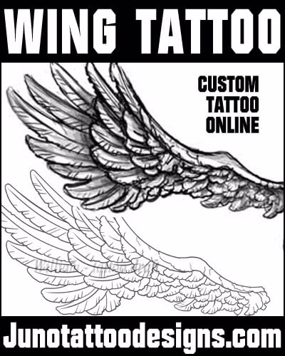 angel wing tattoo