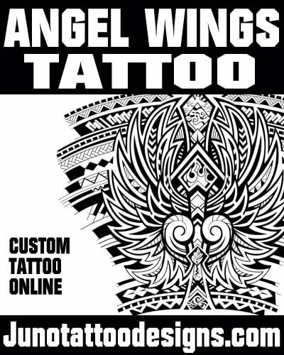 angel wings tattoo tribal