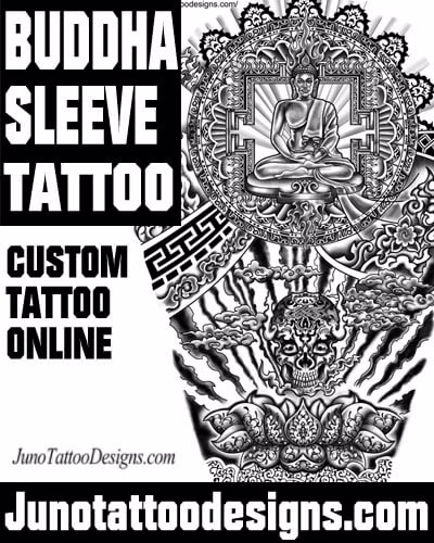 buddha lotus flower tattoo