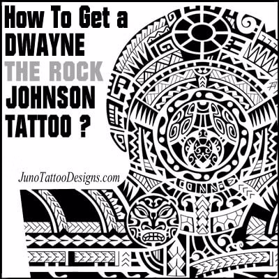 Dwayne The Rock Johnson tattoo style