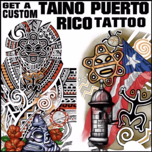 taino boricua puerto rico tattoo designs