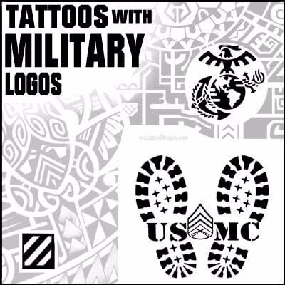 tattoos with military logos