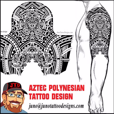 polynesian-aztec-tattoo-for-male-sleeve polynesian aztec tattoo for male sleeve