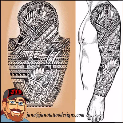 polynesian tattoo for male arm by juno-tattoo designer polynesian tattoo for male arm by juno-tattoo designer