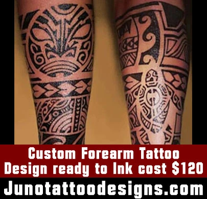 forearm tattoo design cost